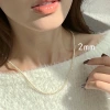 New pearl necklace, a niche classic accessory necklace, a feminine, light luxury sweater chain, collarbone chain, 8mm accessory Specification image